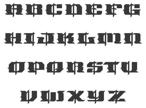 Portland Orbased Creator Of Old English Style Font Tattoo Fonts and