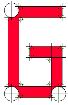 Octagonal typefaces