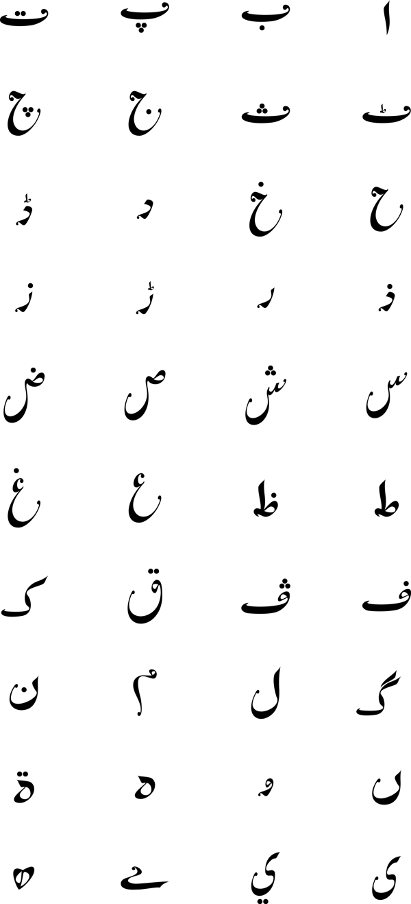 printing urdu fonts