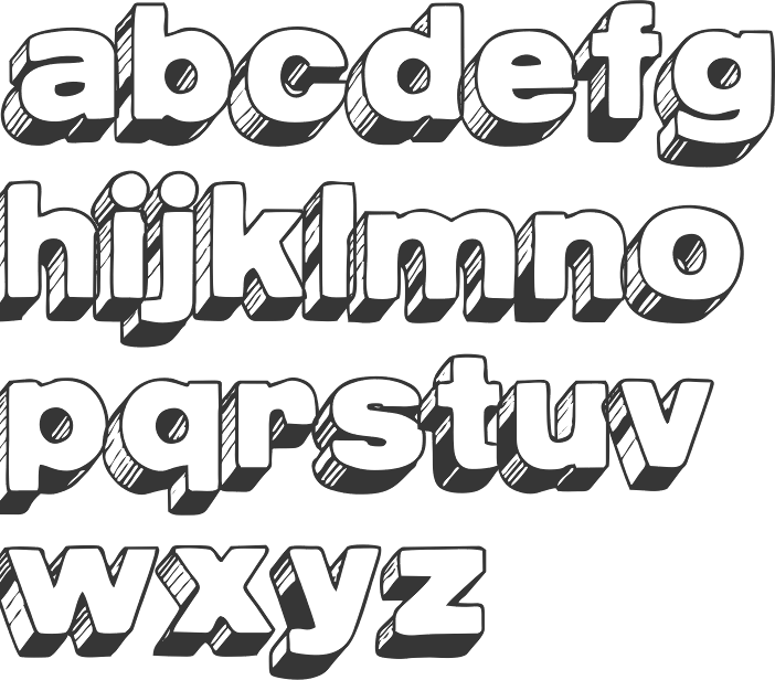 postcard font