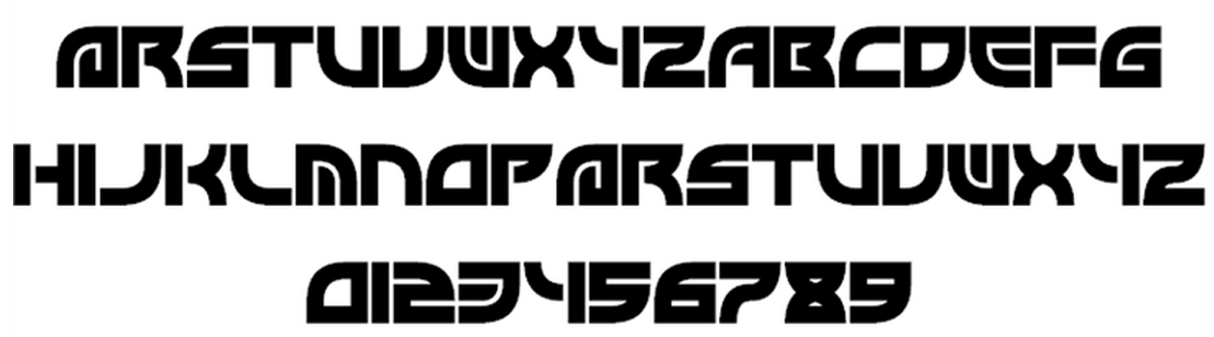 Free font Overdrive Sunset by NALGames