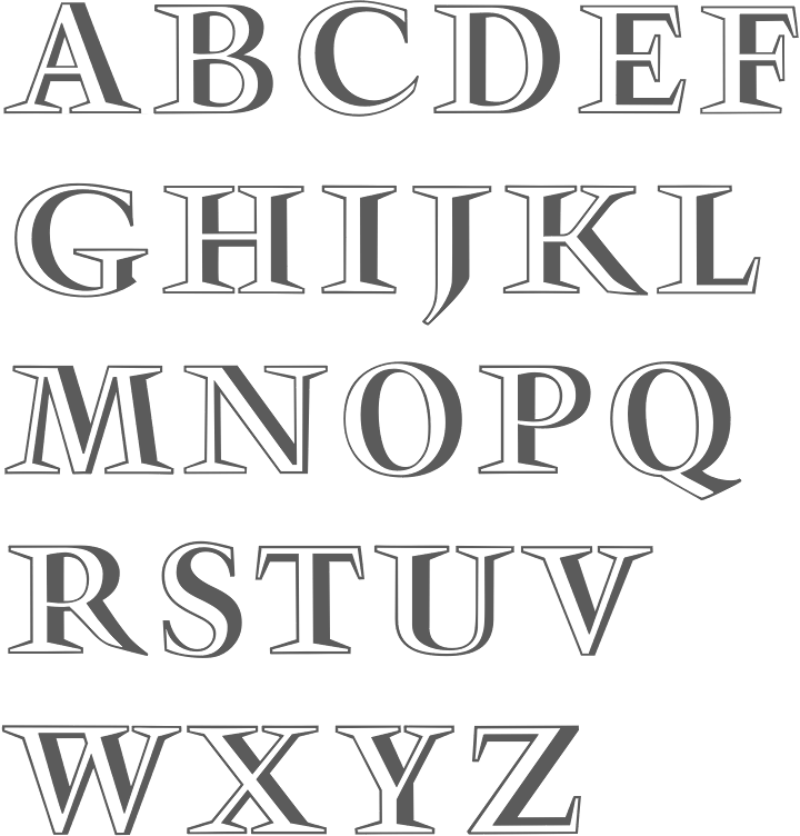 fancy block letter font