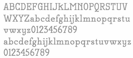 Old) Typewriter fonts