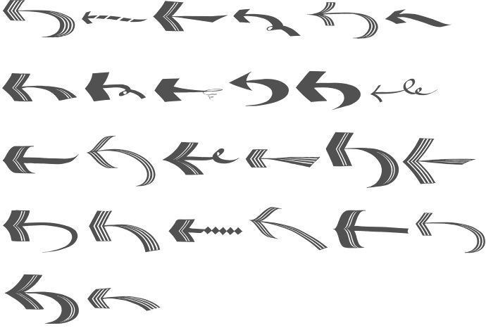 Download Free Arrows Fonts Typography