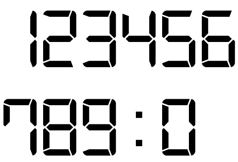 free digital clock font download