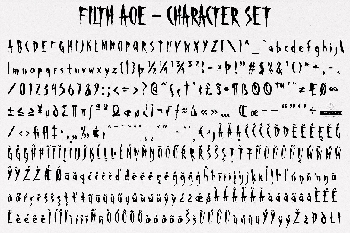 Clicker Script Font, Astigmatic One Eye Typographic Institute