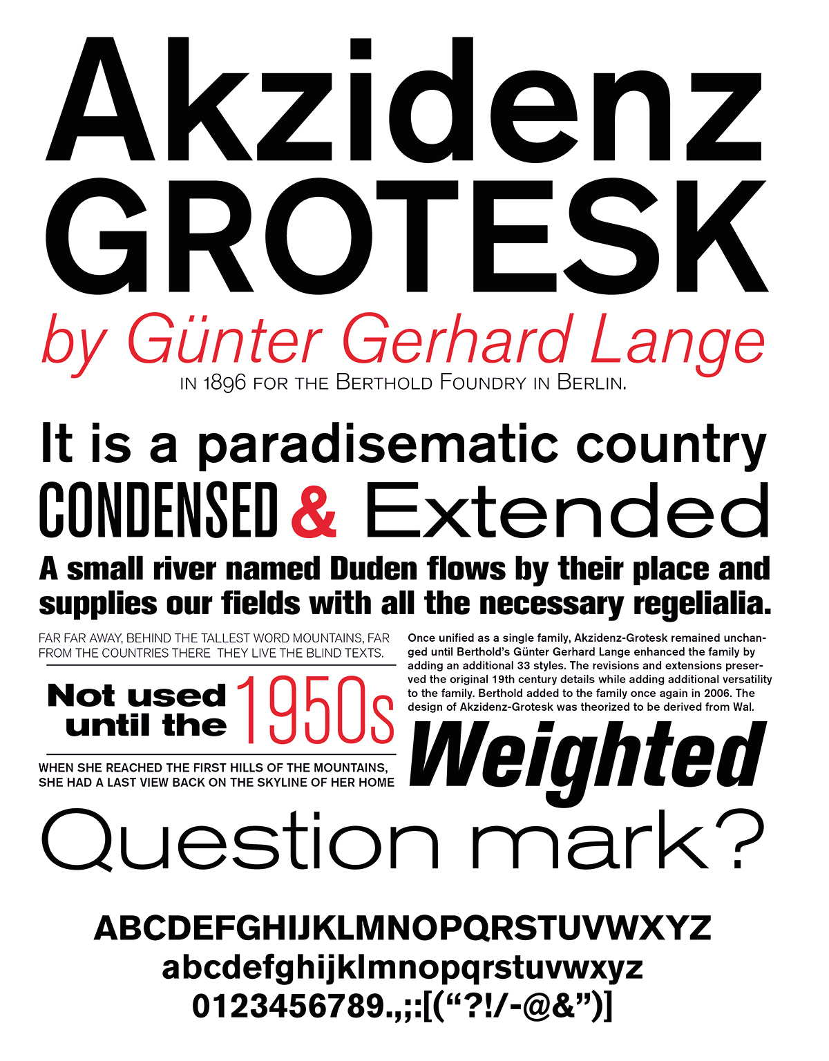 Akzidenz grotesk bq family