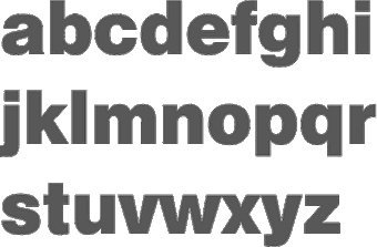 Schmalfette Grotesk