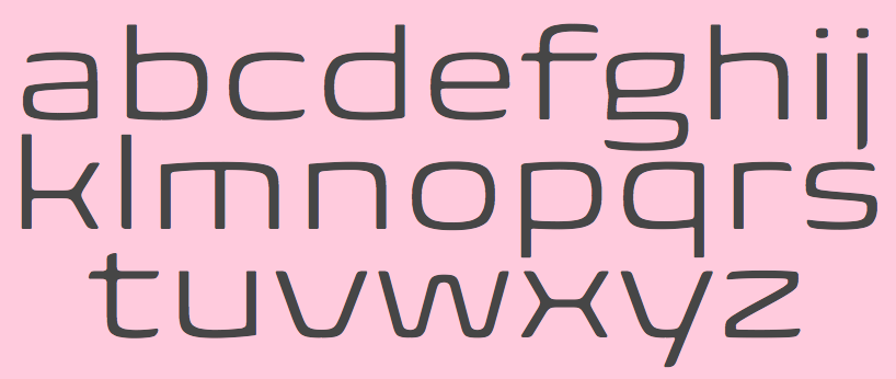 Superelliptical typefaces