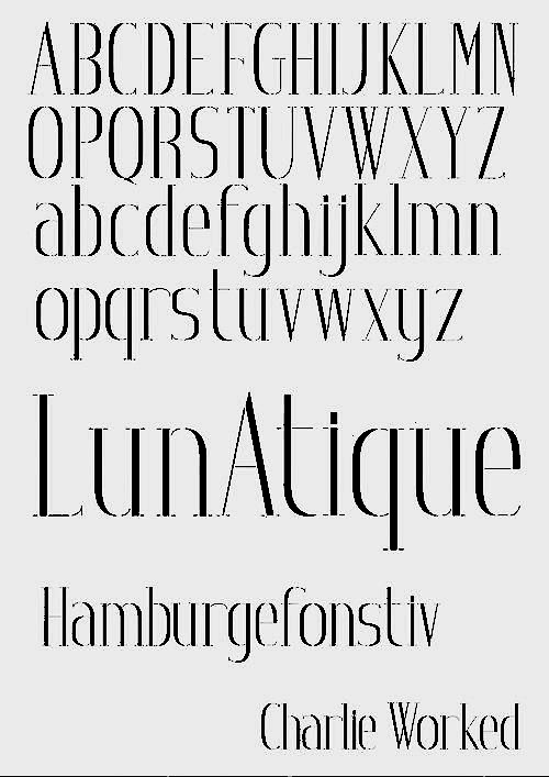 Skinny Tall Font :: Behance