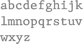 Old) Typewriter fonts