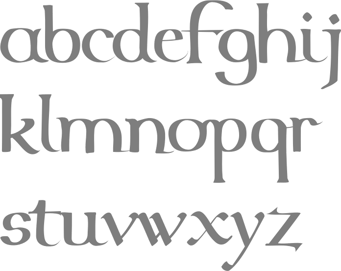 Download Uncial Typefaces SVG Cut Files