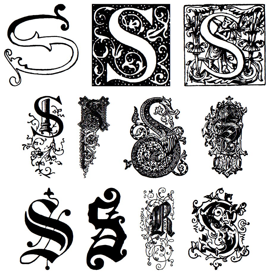 letter s fonts