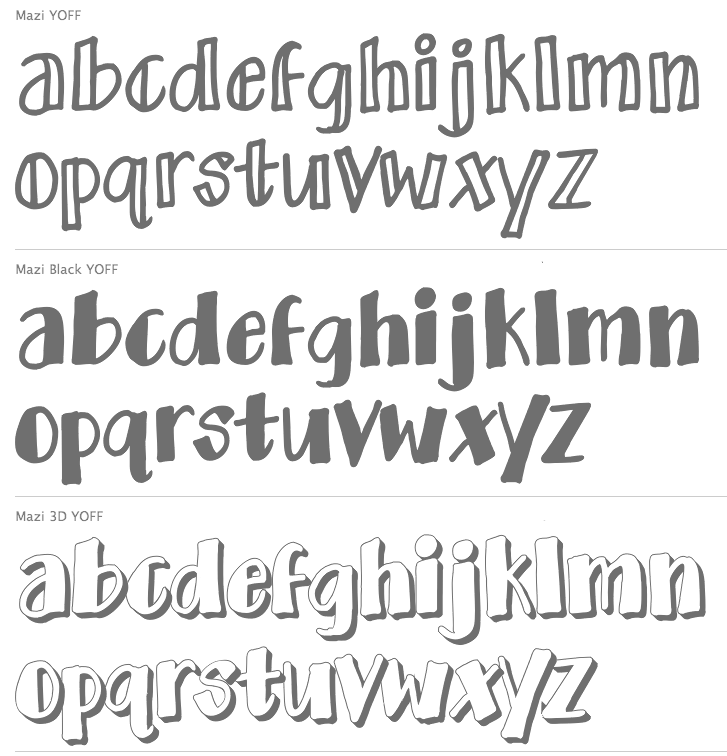 cool handwritten typography