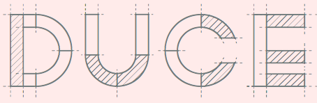 Free architectural lettering font