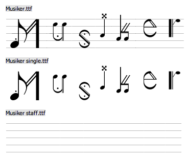 musical notation font for microsoft word