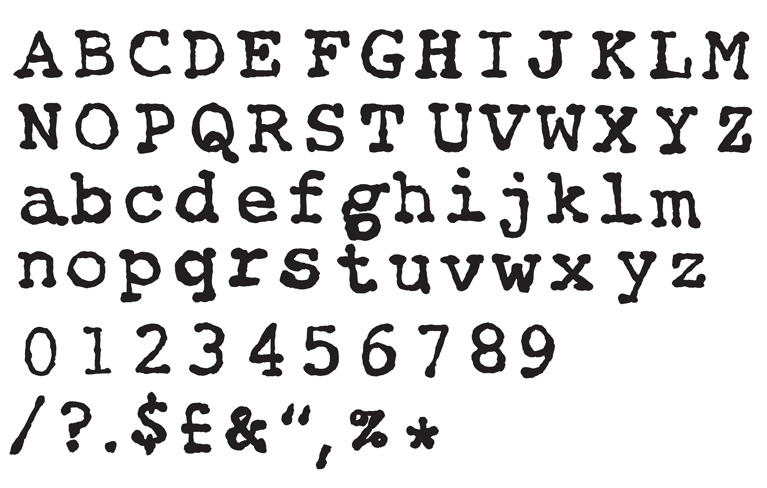 gallery-for-typewriter-font-numbers