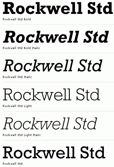 Rockwell free font download