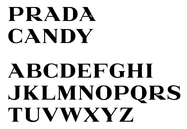 Free prada script font