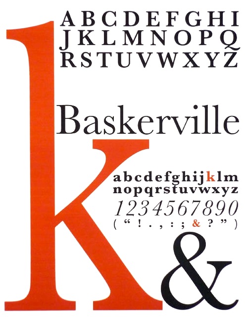 Project 3 Process. Typeface: Baskerville, by Dee Harris