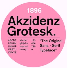 berthold akzidenz grotesk for galaxy