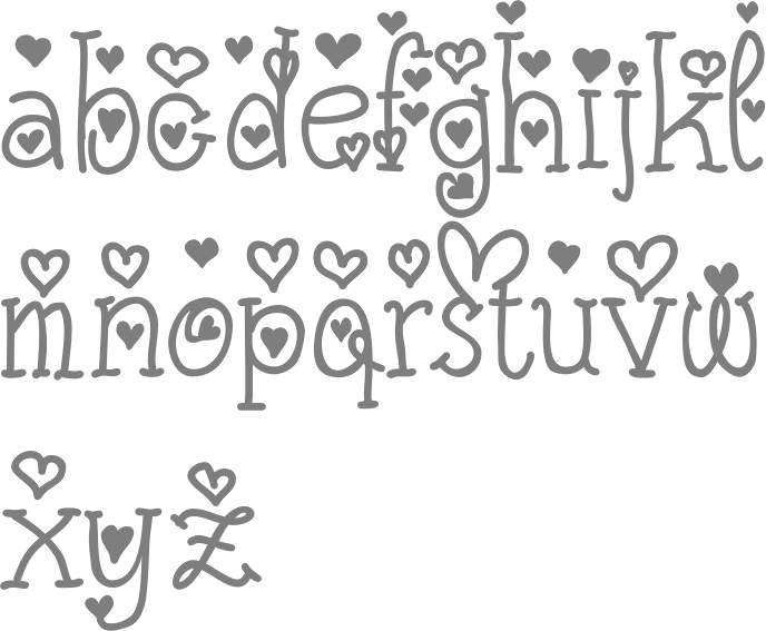 Fonts With Hearts