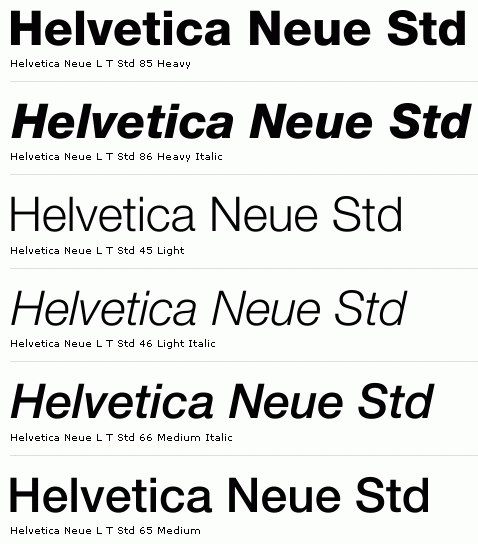 helvetica neue light adobe