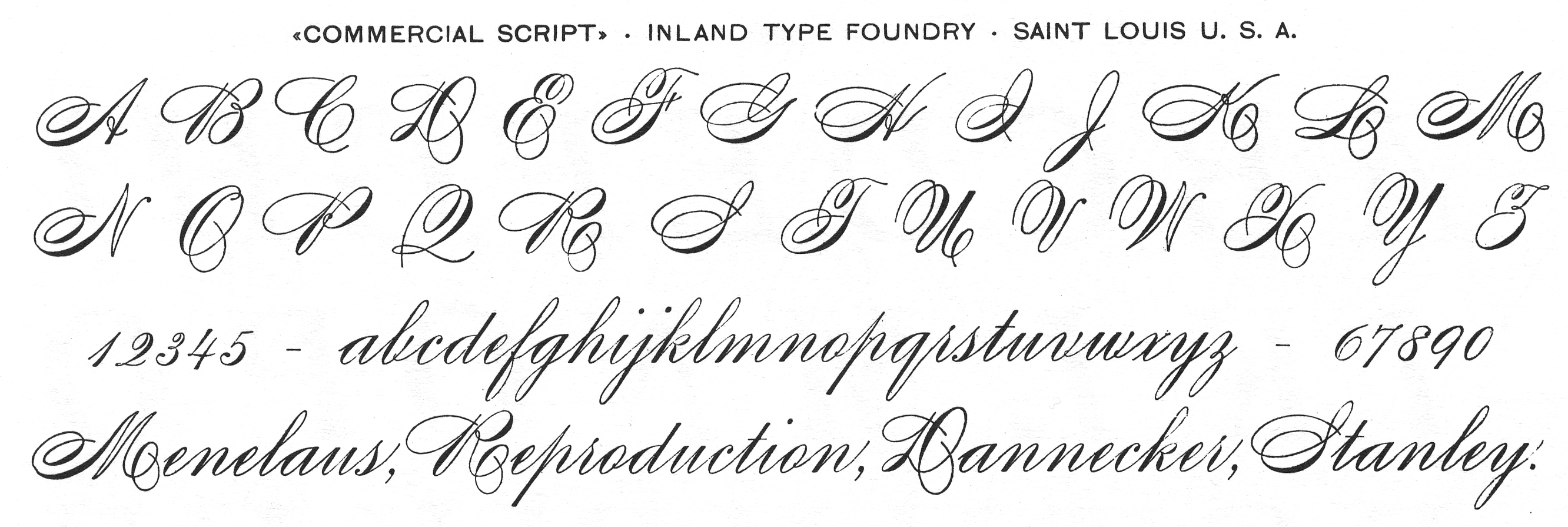 Spencerian Script Fonts