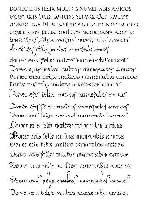 He also created a package of fonts for Latin paleography medieval 