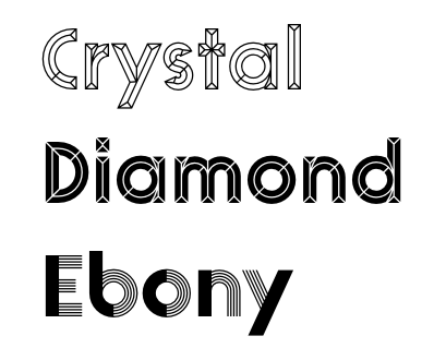 Gymnast alone depart Geometric solid typefaces