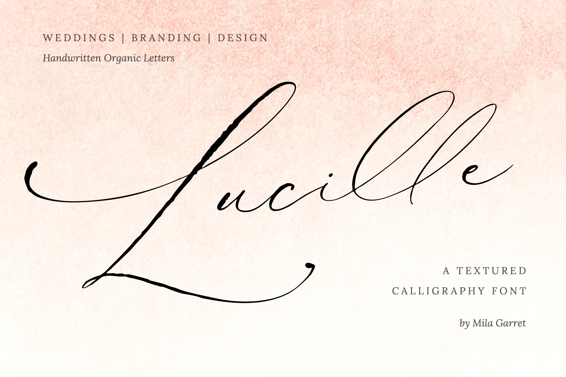 Wild calligraphy in type design