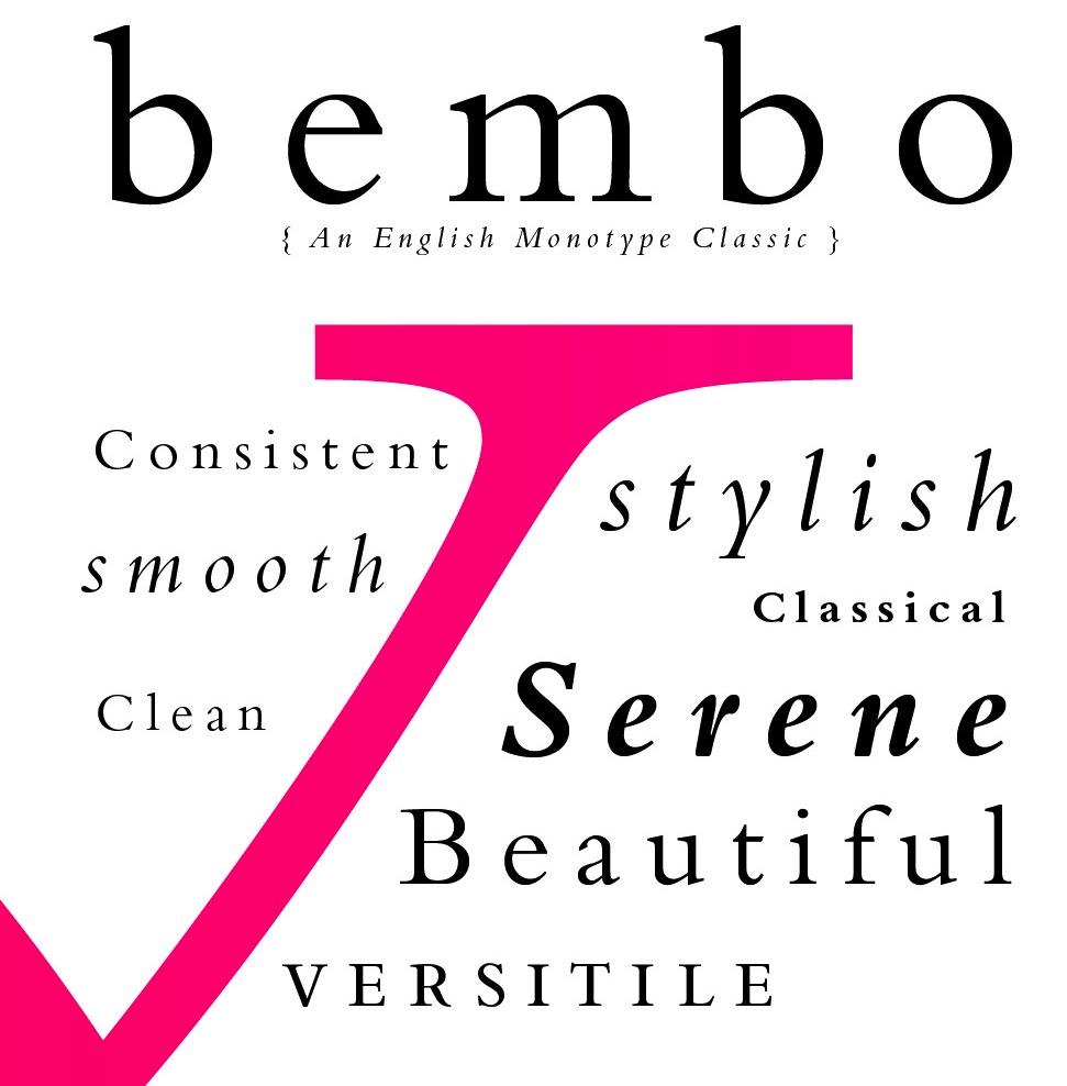 what is the history of the bembo typeface