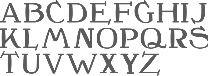 Old English calligraphy fonts from Draughtsman's Alpha…