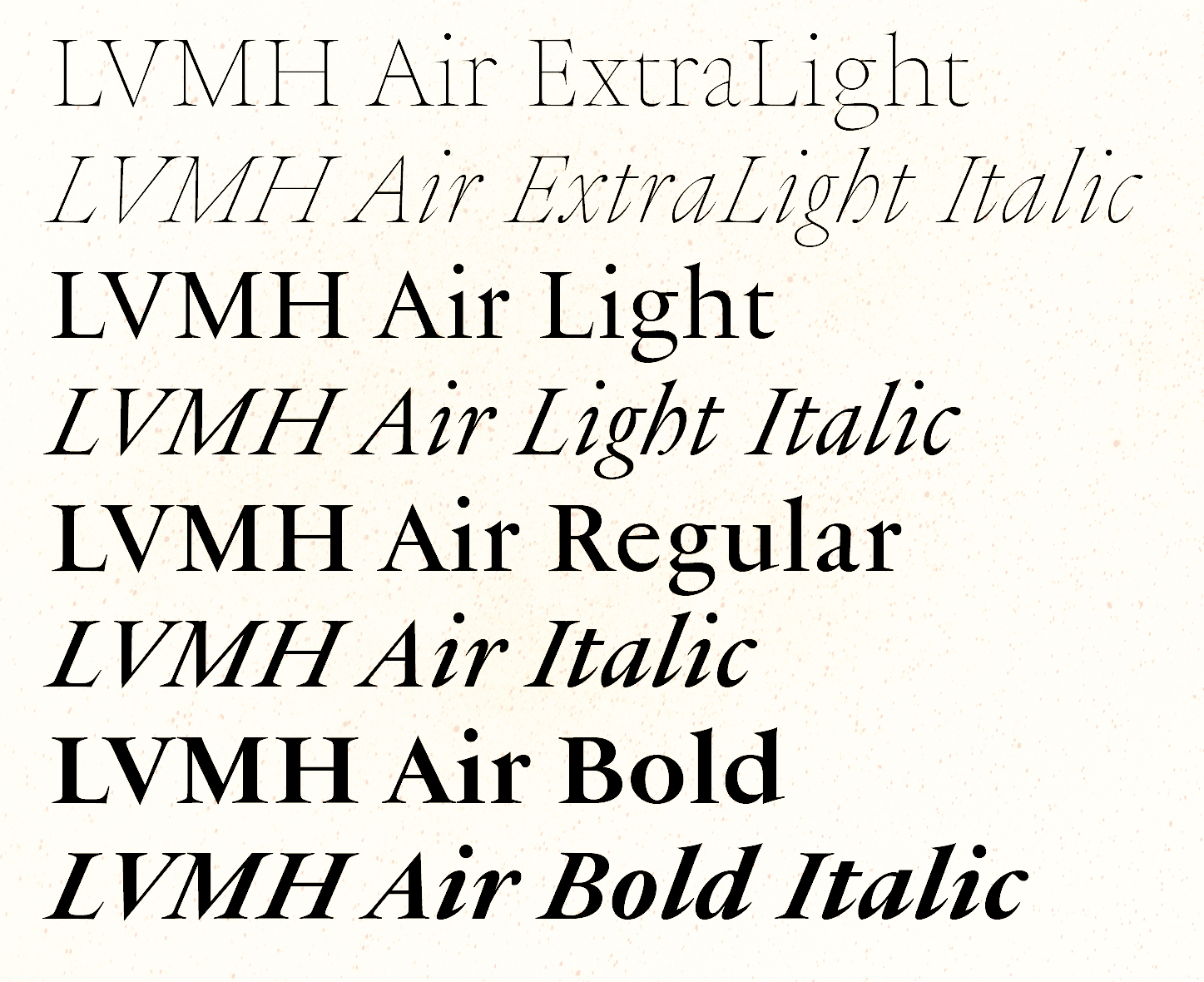 LVMH's new typography is designed by Production Type