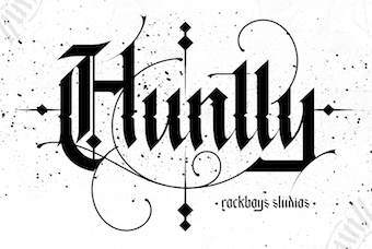 Wild calligraphy in type design