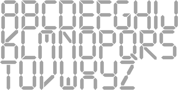 Led And Or Lcd Fonts