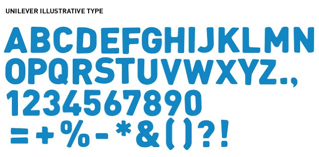 unilever illustrative type font download free