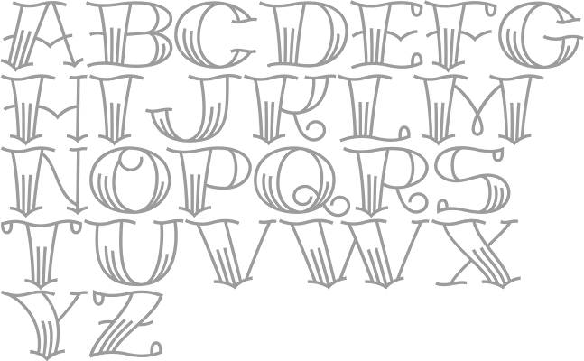 tradional tattoo lettering true tpe font