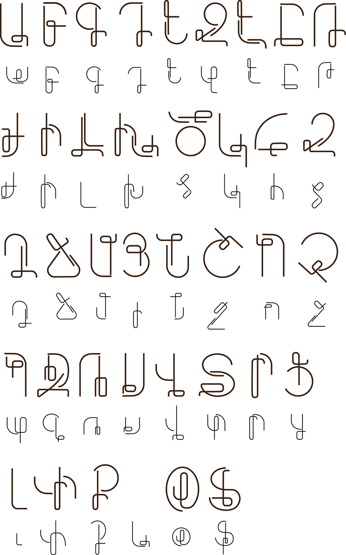 armenian letters font