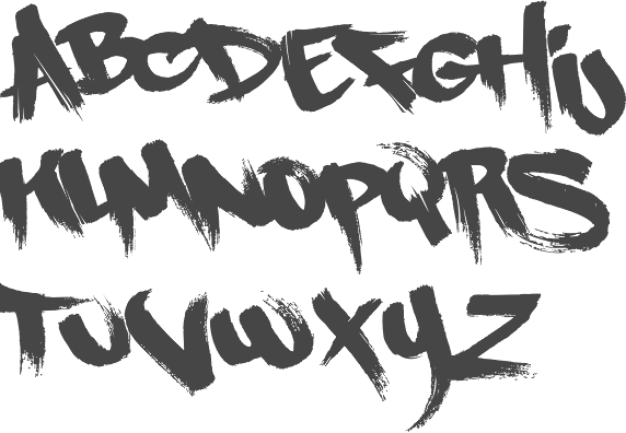 paintbrush font for fcpx