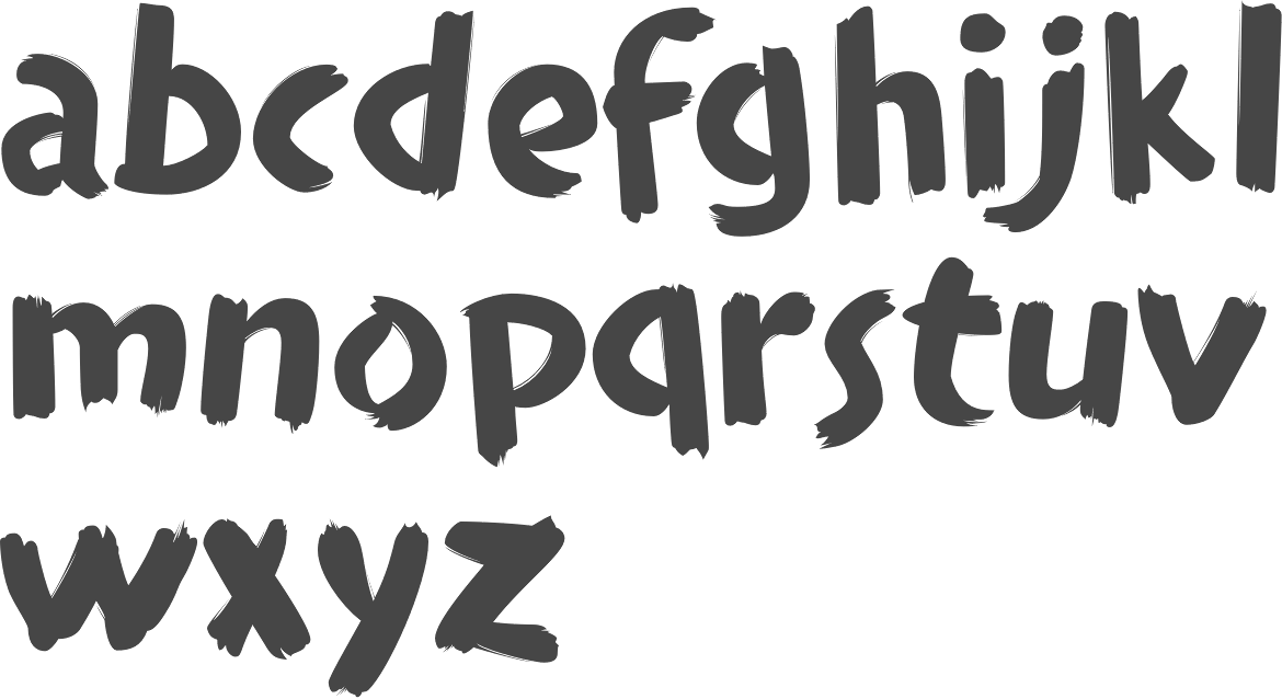 italic paintbrush font