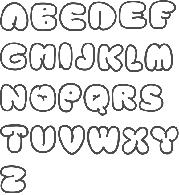 bubble fonts