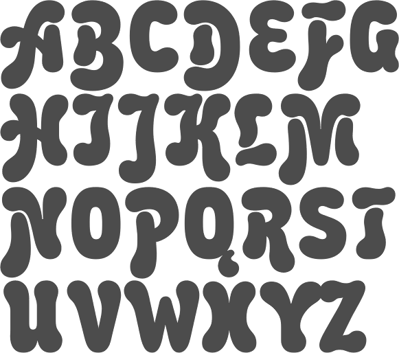 bubble letters font free download