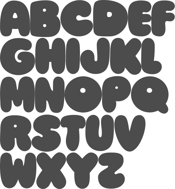 bubble letters font free download