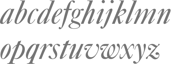 big caslon italic font