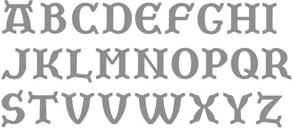 engravers shaded font