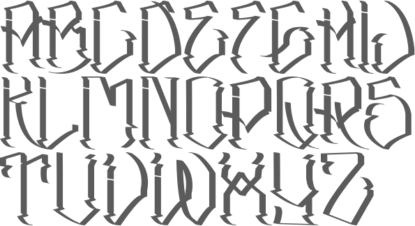 old english gangster letter fonts