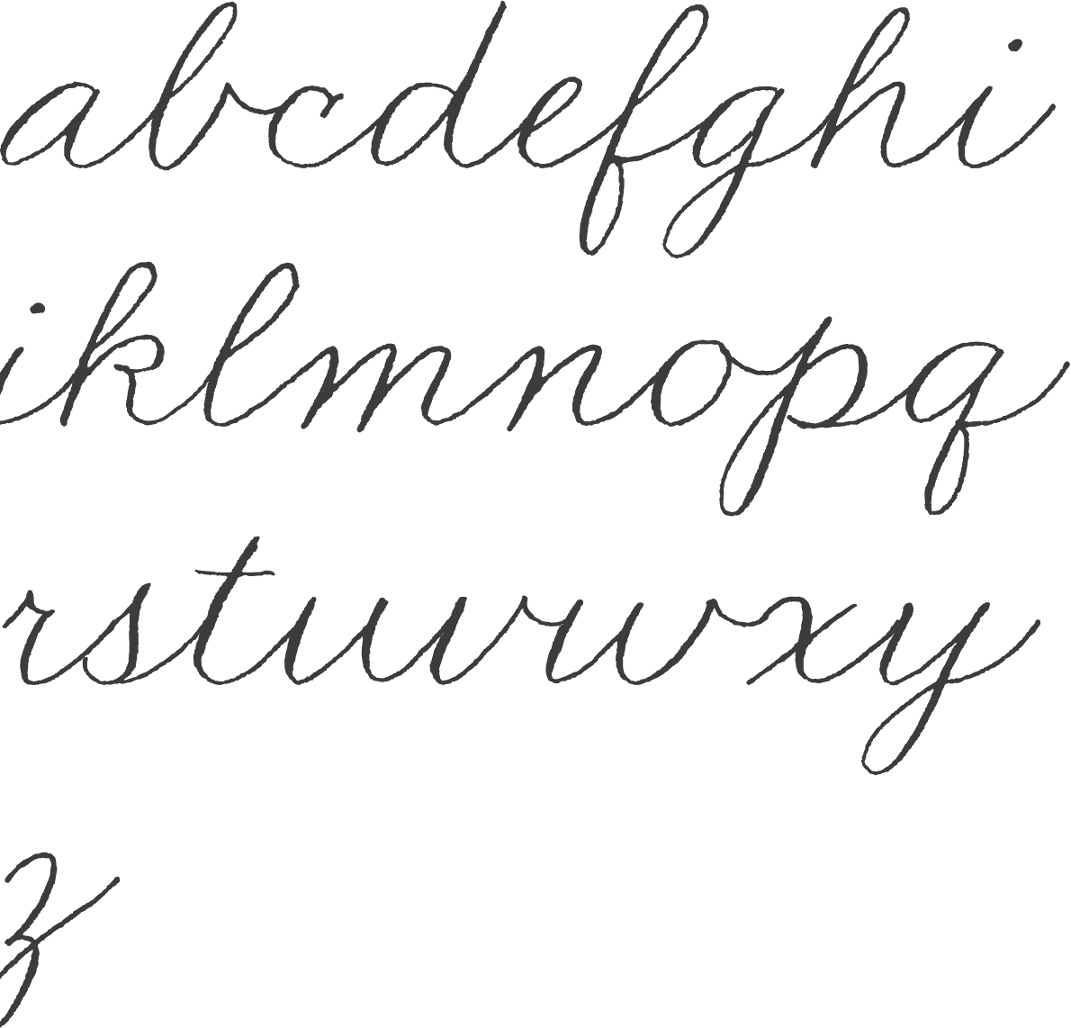 fancy cursive handwriting - HD 1190 × 1142.