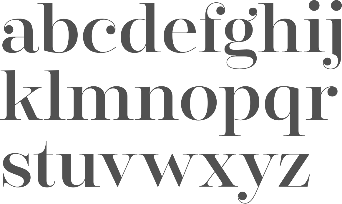 Myfonts: High Contrast Typefaces