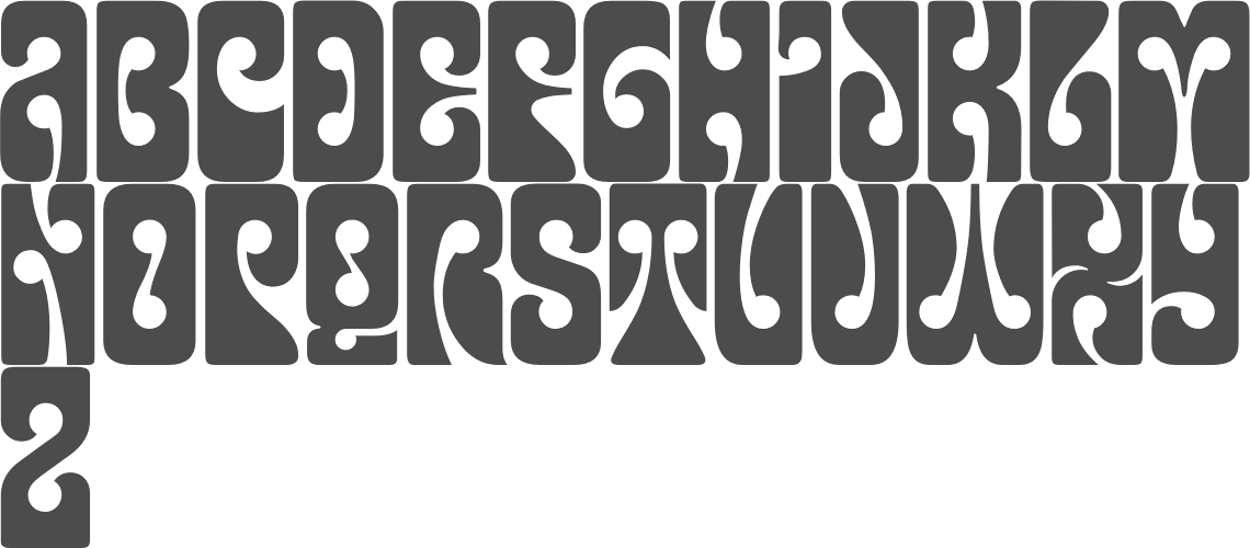 MyFonts: Hippie typefaces. 
